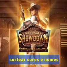 sortear cores e nomes